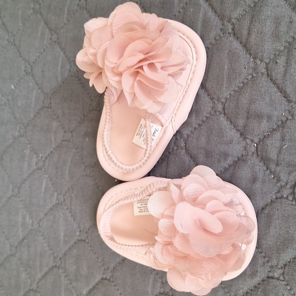 First Steps infant floral sandals, size 0-3  months